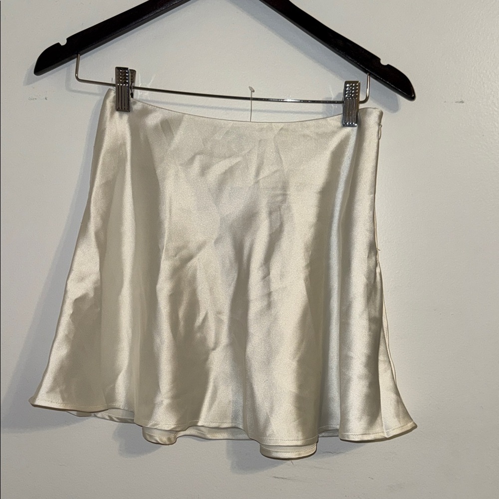 Forever 21 Cream Skater Skirt
